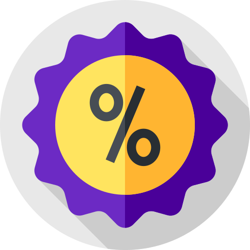 Discount Flat Circular Flat icon
