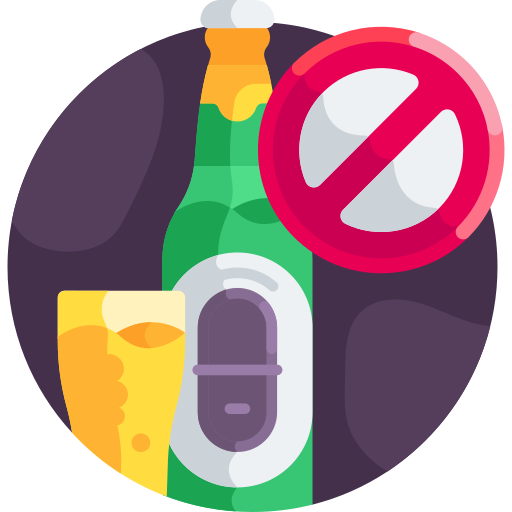 No alcohol Detailed Flat Circular Flat icon