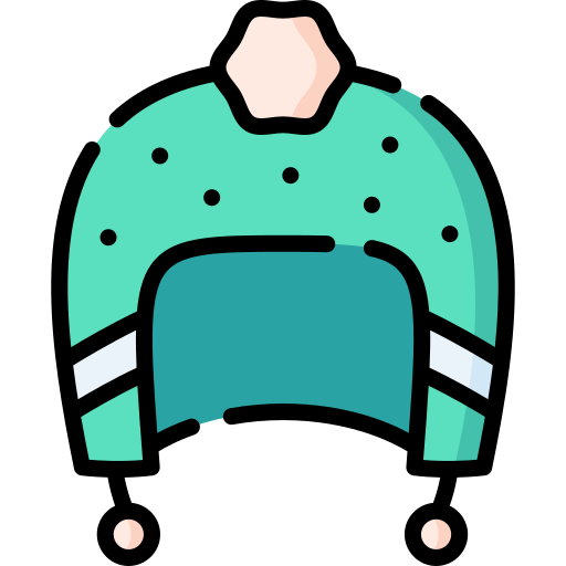冬用の帽子 Special Lineal color icon