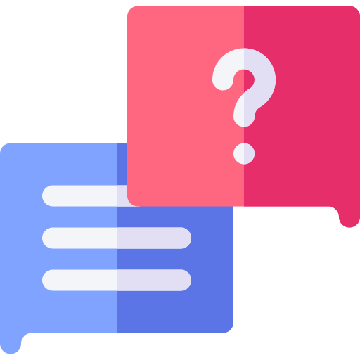 signo de interrogación Basic Rounded Flat icono