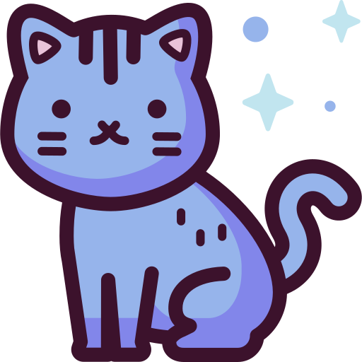 고양이 Special Candy Lineal color icon