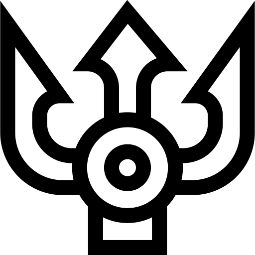 tridente Basic Straight Lineal icona