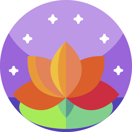 lotus blume Geometric Flat Circular Flat icon