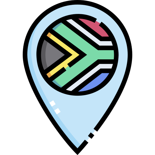 südafrika Detailed Straight Lineal color icon