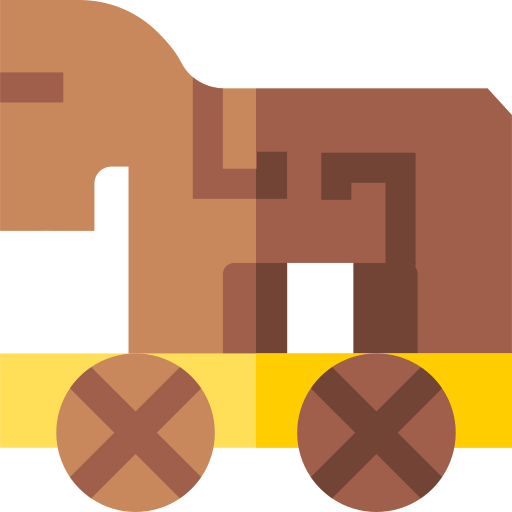 caballo de troya Basic Straight Flat icono