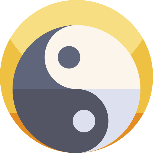 ying yang Geometric Flat Circular Flat icono