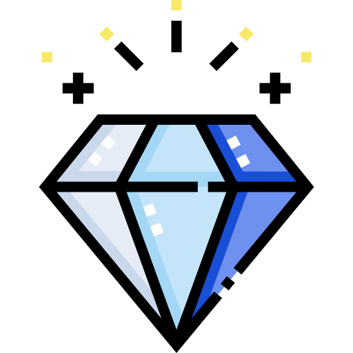 diamant Detailed Straight Lineal color icon