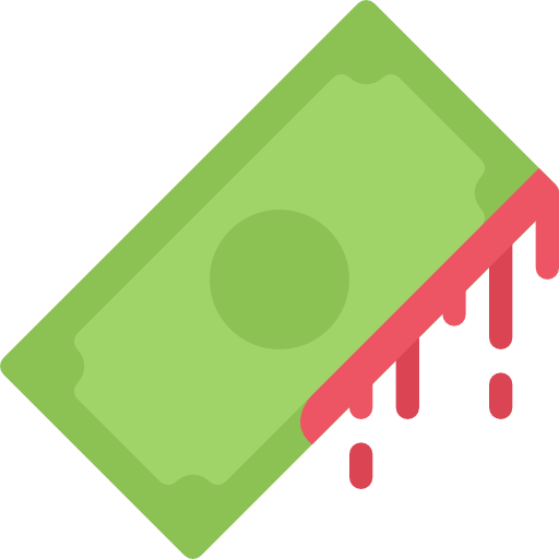 Money Coloring Flat icon