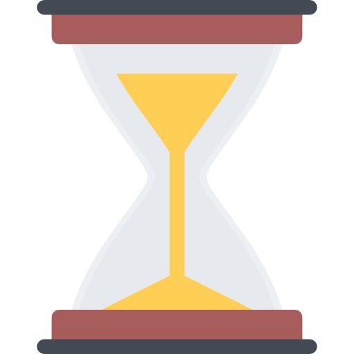 Hourglass Coloring Flat icon