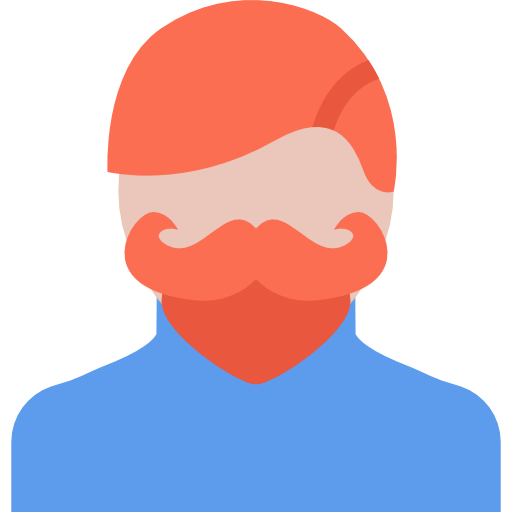 hipster Coloring Flat icon
