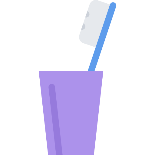 zahnbürste Coloring Flat icon