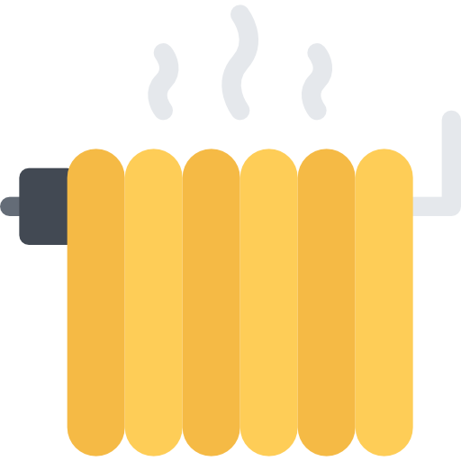 Heater Coloring Flat icon