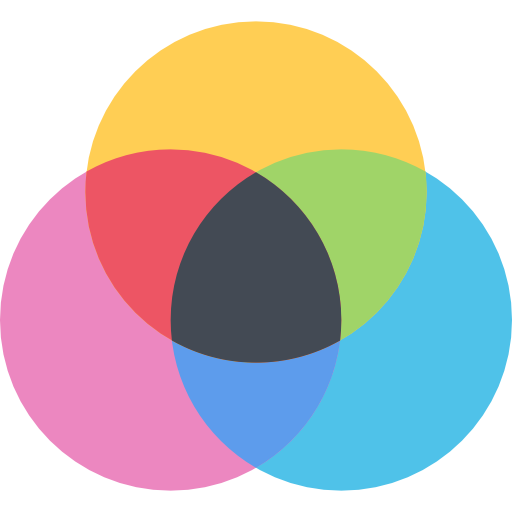 cmyk Coloring Flat icon
