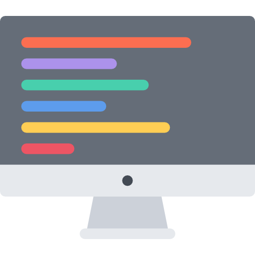 Programming Coloring Flat icon