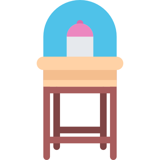 silla Coloring Flat icono