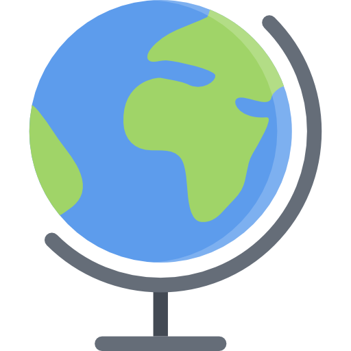 globe terrestre Coloring Flat Icône