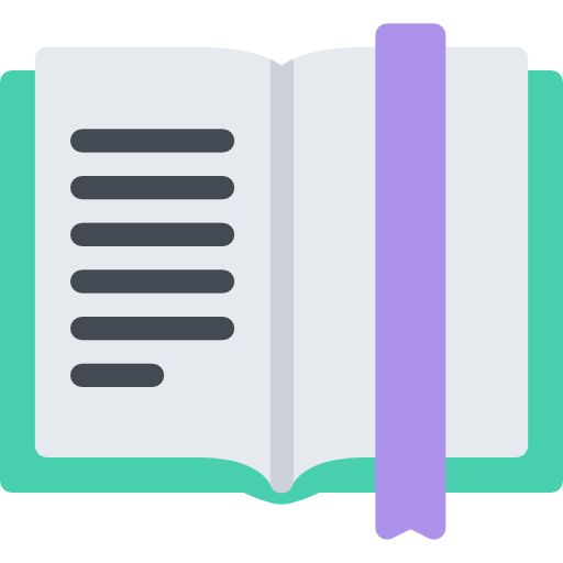 Open book Coloring Flat icon