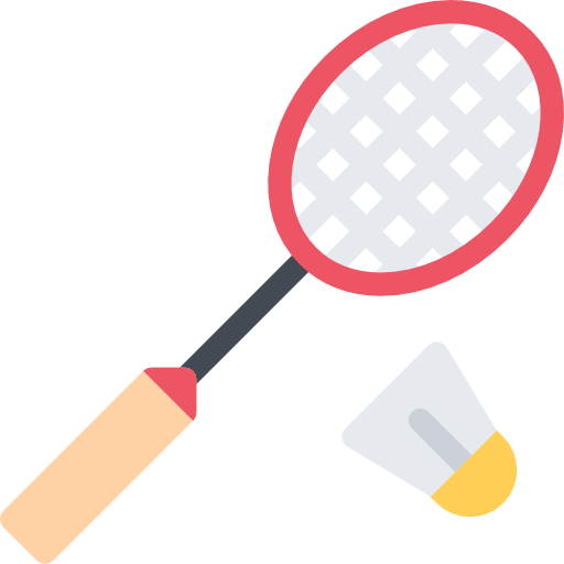 badminton Coloring Flat ikona