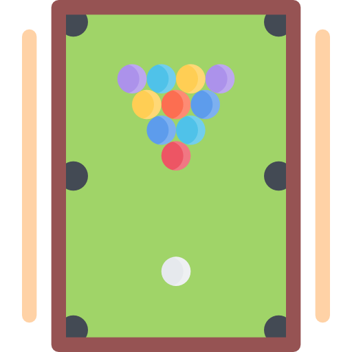 Billiards Coloring Flat icon