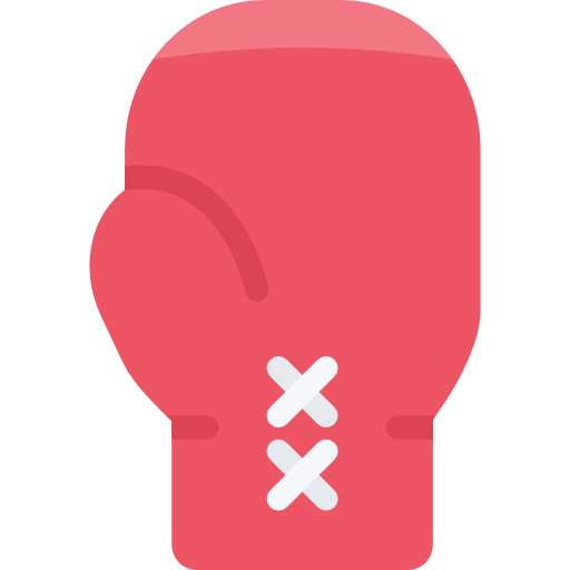 boks Coloring Flat ikona