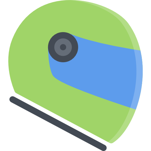 Helmet Coloring Flat icon