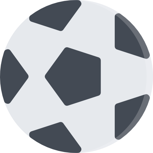 Soccer ball Coloring Flat icon