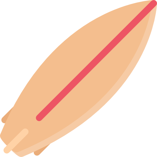 サーフボード Coloring Flat icon