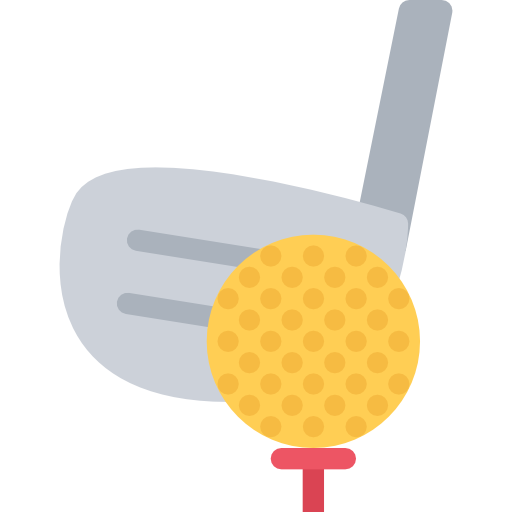 golf Coloring Flat ikona