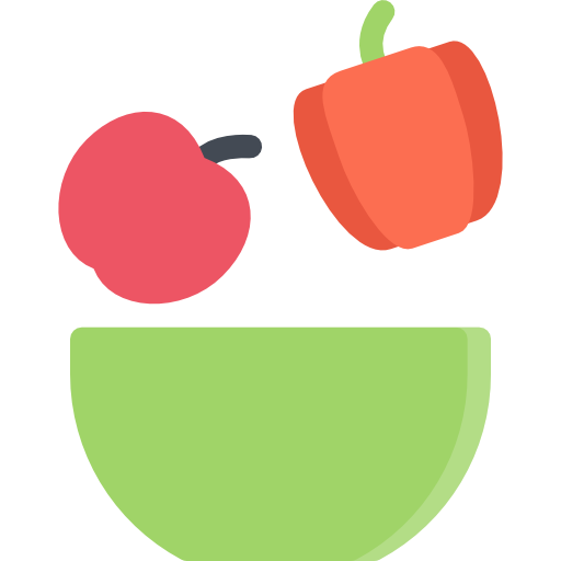 Healthy food Coloring Flat icon