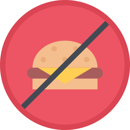 Junk food Coloring Flat icon