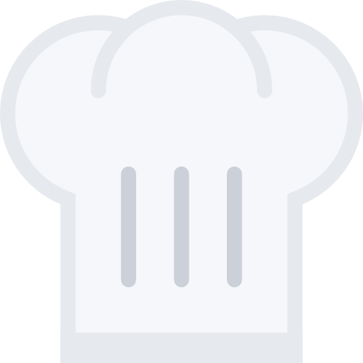 sombrero de cocinero Coloring Flat icono