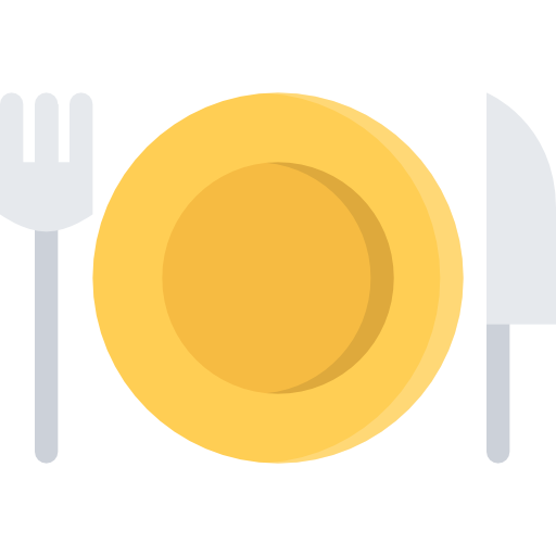 Cutlery Coloring Flat icon