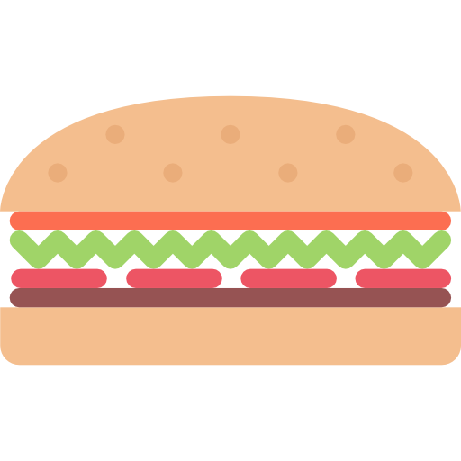 Sandwich Coloring Flat icon