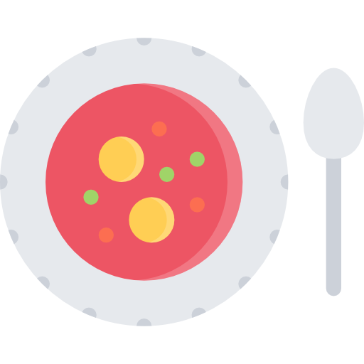 sopa Coloring Flat icono