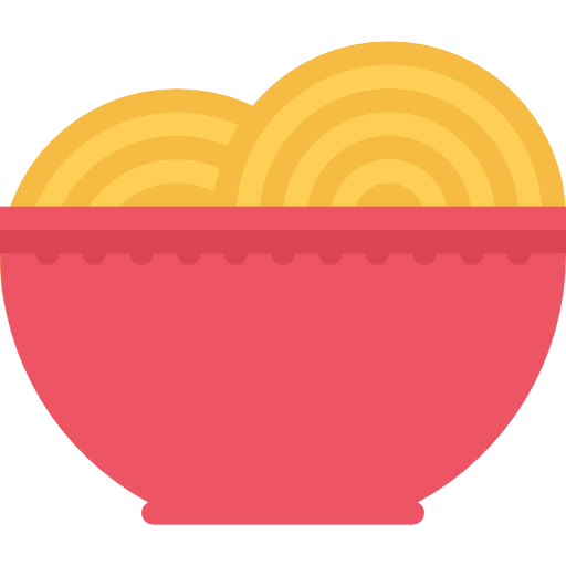 espaguete Coloring Flat Ícone