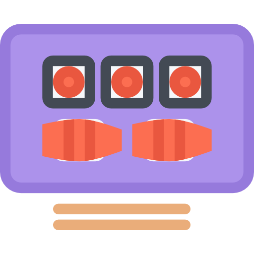 Sushi Coloring Flat icon