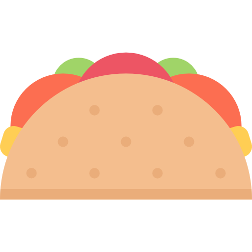 Taco Coloring Flat icon