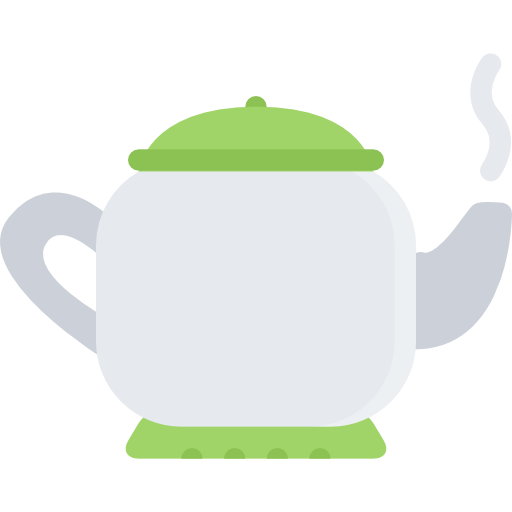 Заварочный чайник Coloring Flat иконка