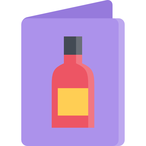 포도주 Coloring Flat icon