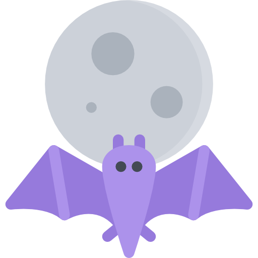 Bat Coloring Flat icon