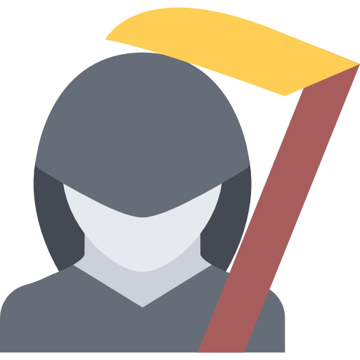 Death Coloring Flat icon
