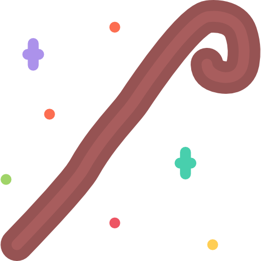 Cane Coloring Flat icon