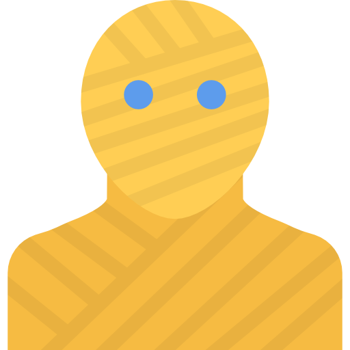 mumia Coloring Flat ikona