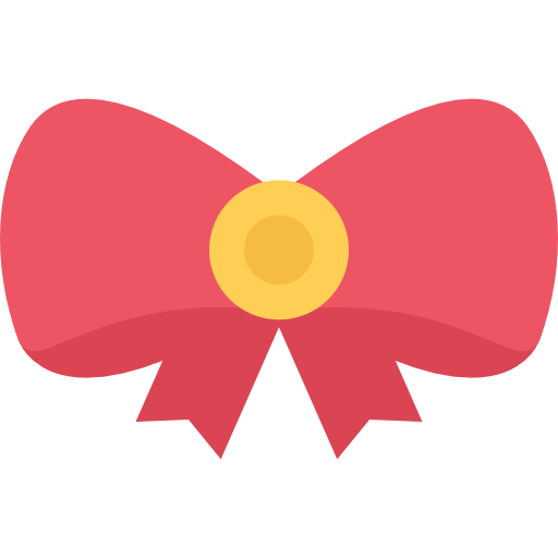 Bow Coloring Flat icon