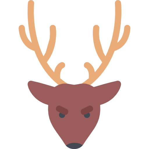 cervo Coloring Flat icona