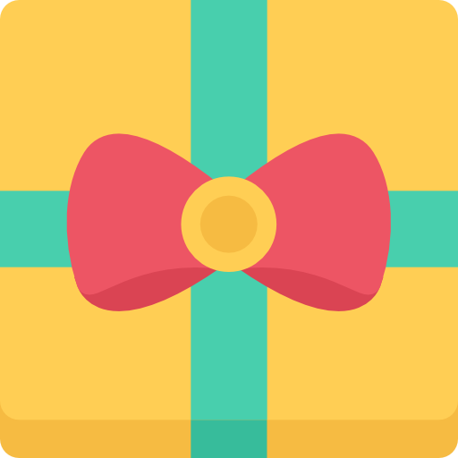 Gift Coloring Flat icon