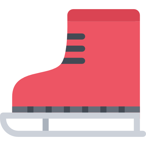 Ice skate Coloring Flat icon