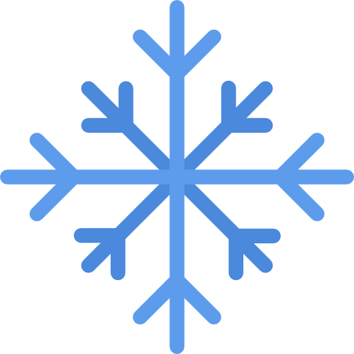 Snowflake Coloring Flat icon