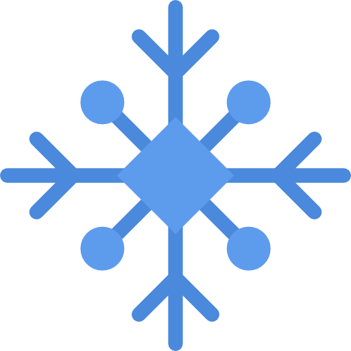 copo de nieve Coloring Flat icono