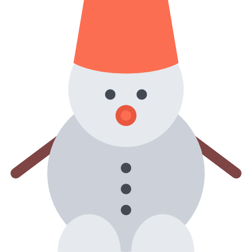 Snowman Coloring Flat icon